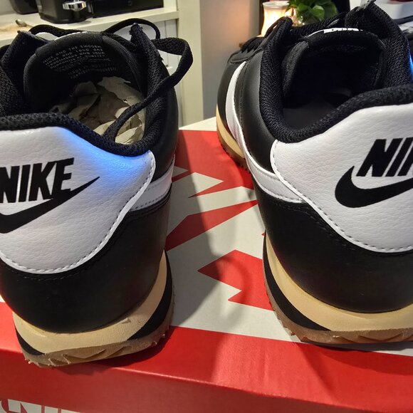 Nike Cortez Leather Black Gum Medium Brown Sesame White DM4044-002 sz 10 Men's - Picture 5 of 14